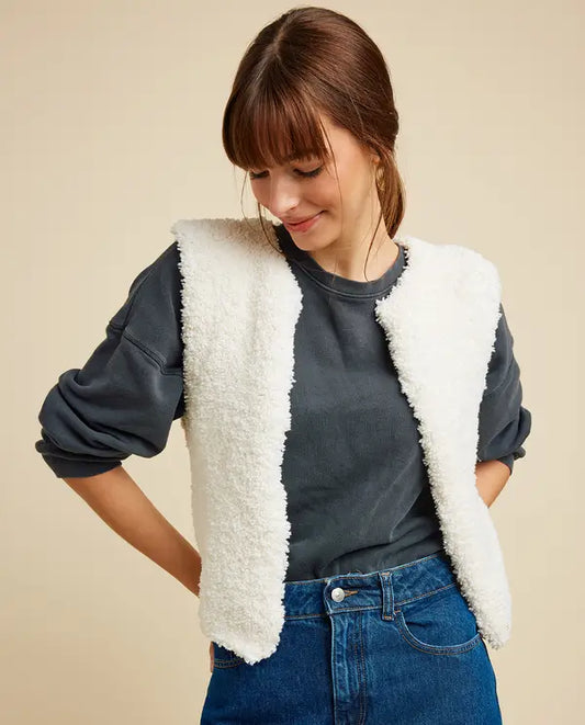 Modèle Gilet Sans Manches Sherpa