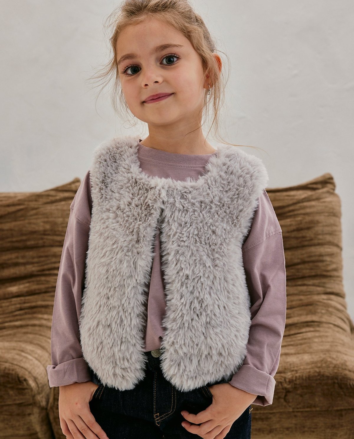 Fiche pdf Modèle Gilet Fille Esmée