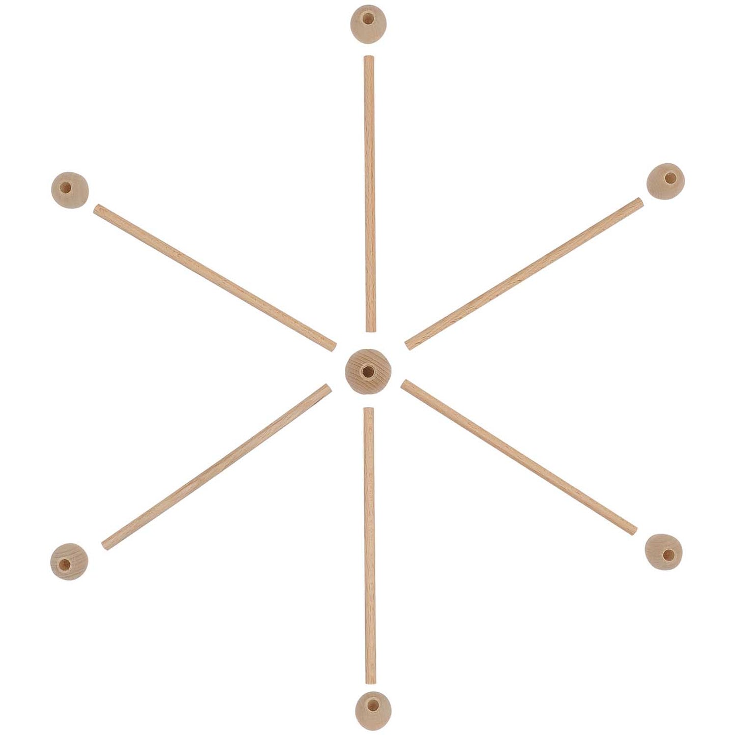 MOBILE ETOILE AVEC BOULES