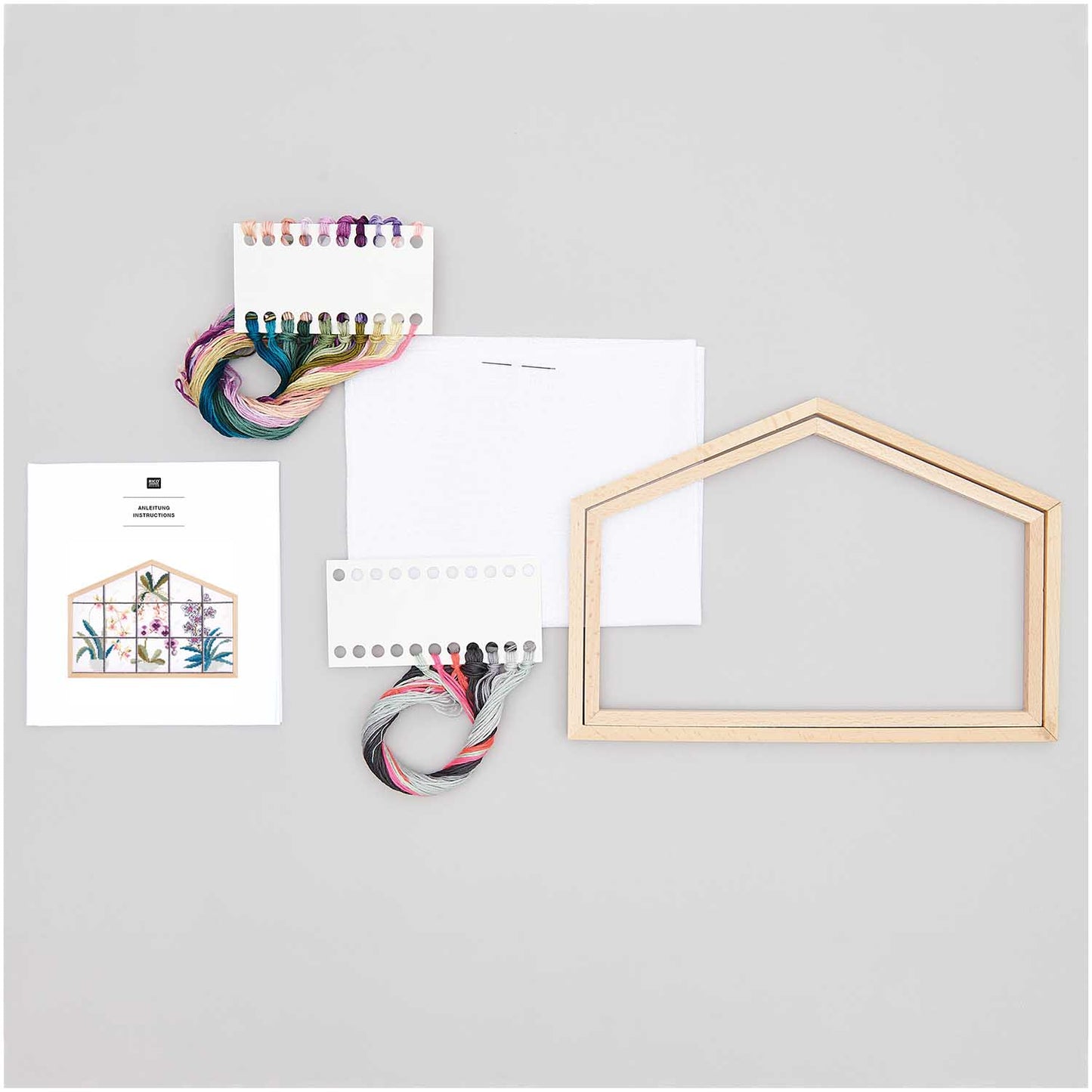 Kit de Broderie Point de Croix, Orchidées, grand