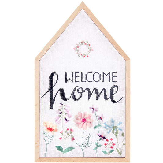 Kit de Broderie Point de Croix, Welcome Home, grande