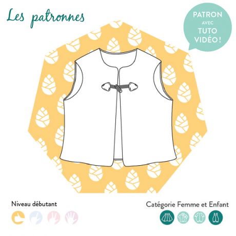 Patron Les Patronnes veste femme + enfant + bébé