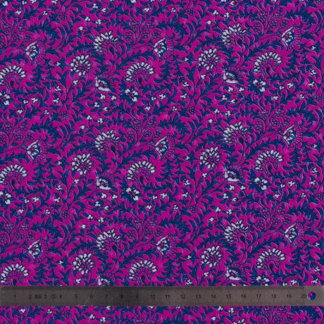 COUPON 1m x 140 cmTissu viscose collection "Jardin Botanique"