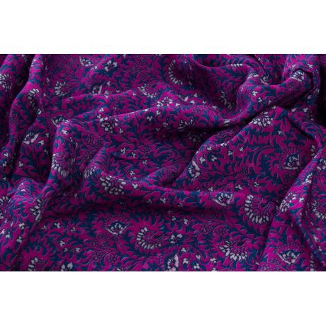 COUPON 1m x 140 cmTissu viscose collection "Jardin Botanique"