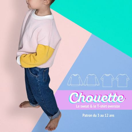 Patron Marmaï sweat & t-shirt chouette 3 - 12 ans