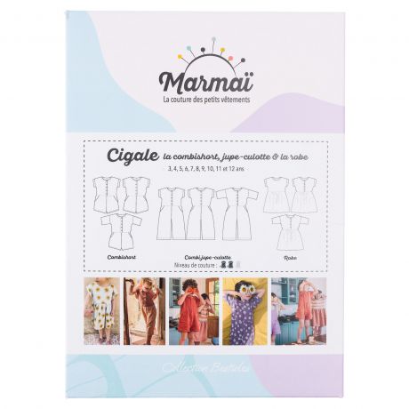 Patron Marmaï combi & robe cigale 3 - 12 ans
