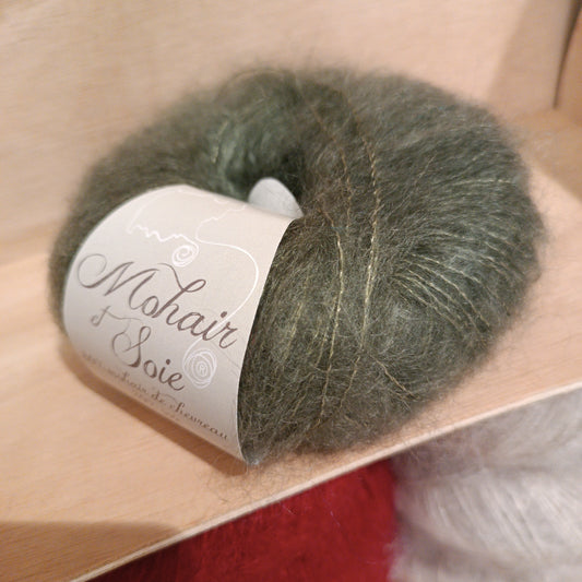 71149 Mohair et soie Kaki