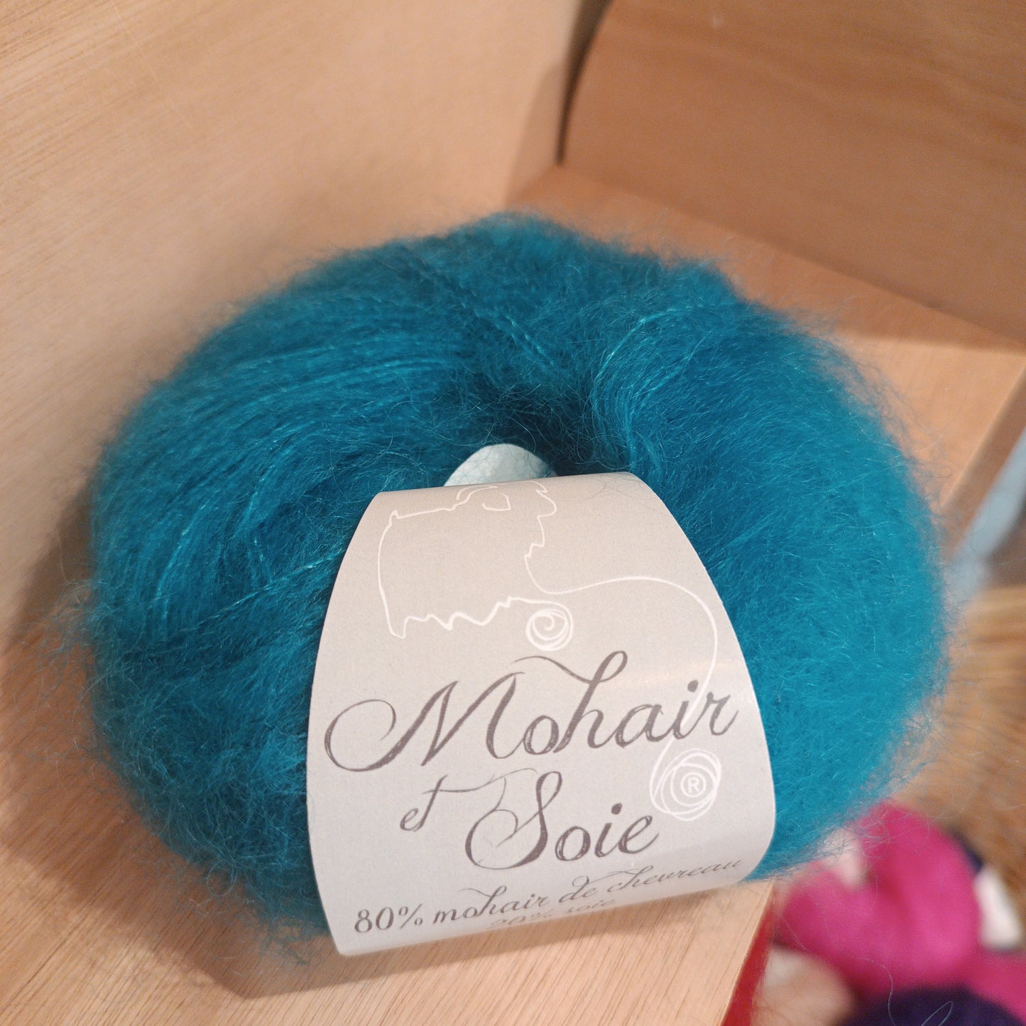 70106 Mohair et soie Turquoise