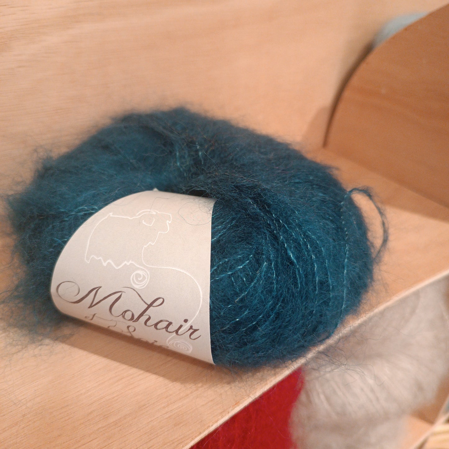 70027 Mohair et soie col vert