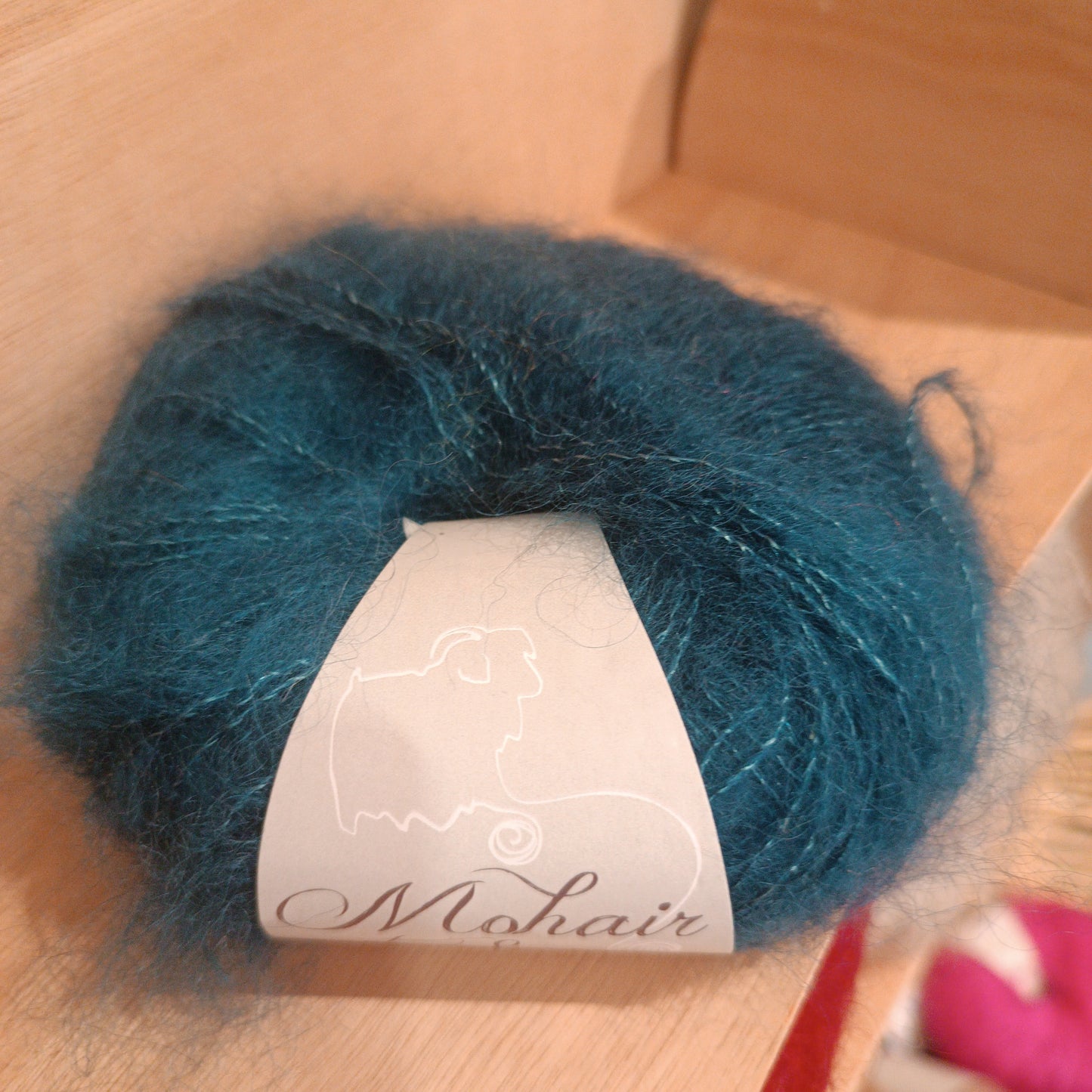 70027 Mohair et soie col vert