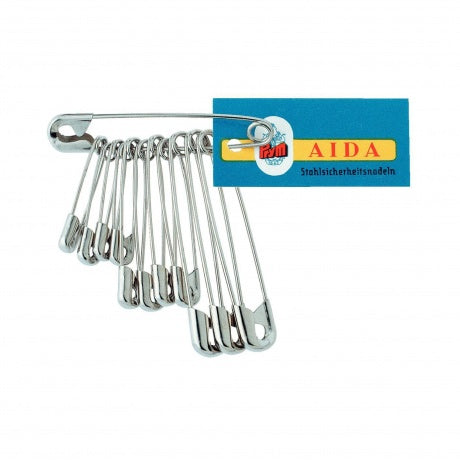Épingle/sûreté n°03 acier argenté x12