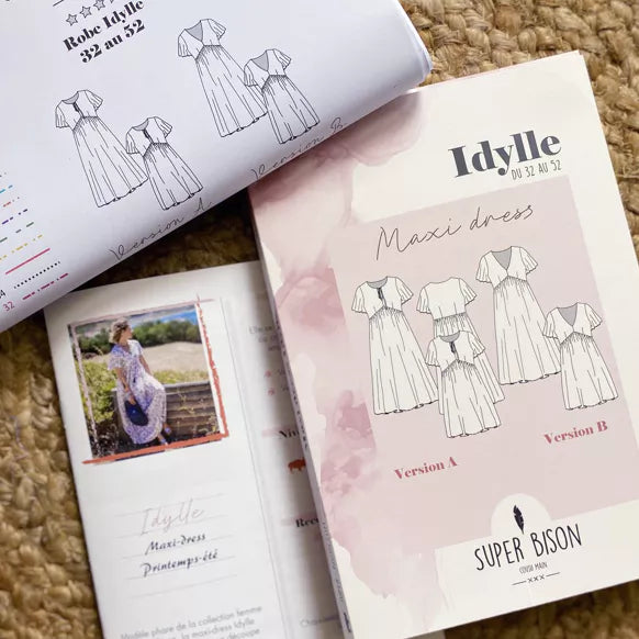 Patron Robe Maxi-dress et Robe courte Idylle