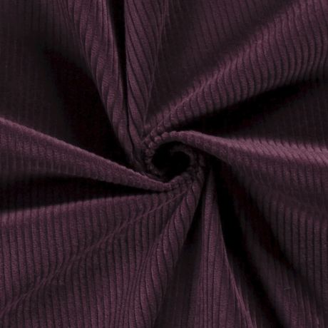Tissu velours côtelé bordeaux