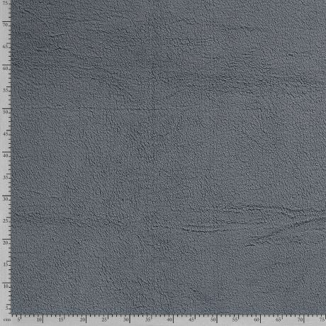 Tissu fourrure mouton uni indigo