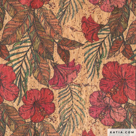 Liège motif hybiscus /10CM