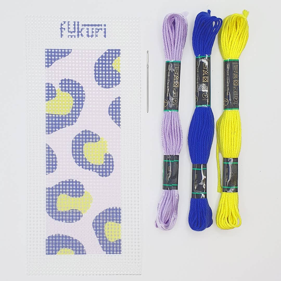 Kit Canevas - DIY - marque-page Léopard