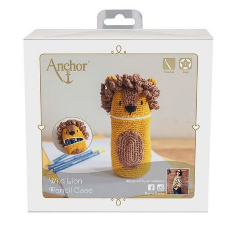 Kit crochet Anchor® trousse crayons lion