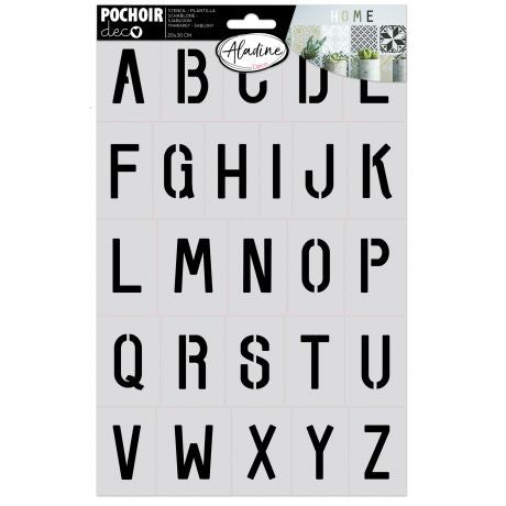 Pochoir Aladine alphabet 20x30cm