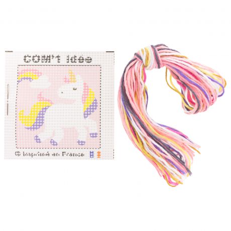 Kit canevas soudan 20x20 la fée licorne