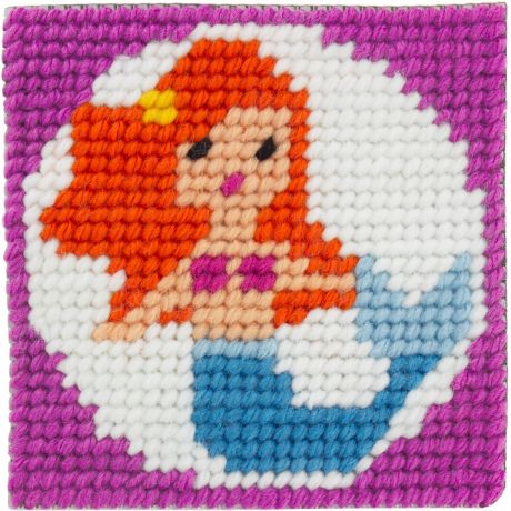 Kit canevas soudan 20x20 Ariel jolie sirène