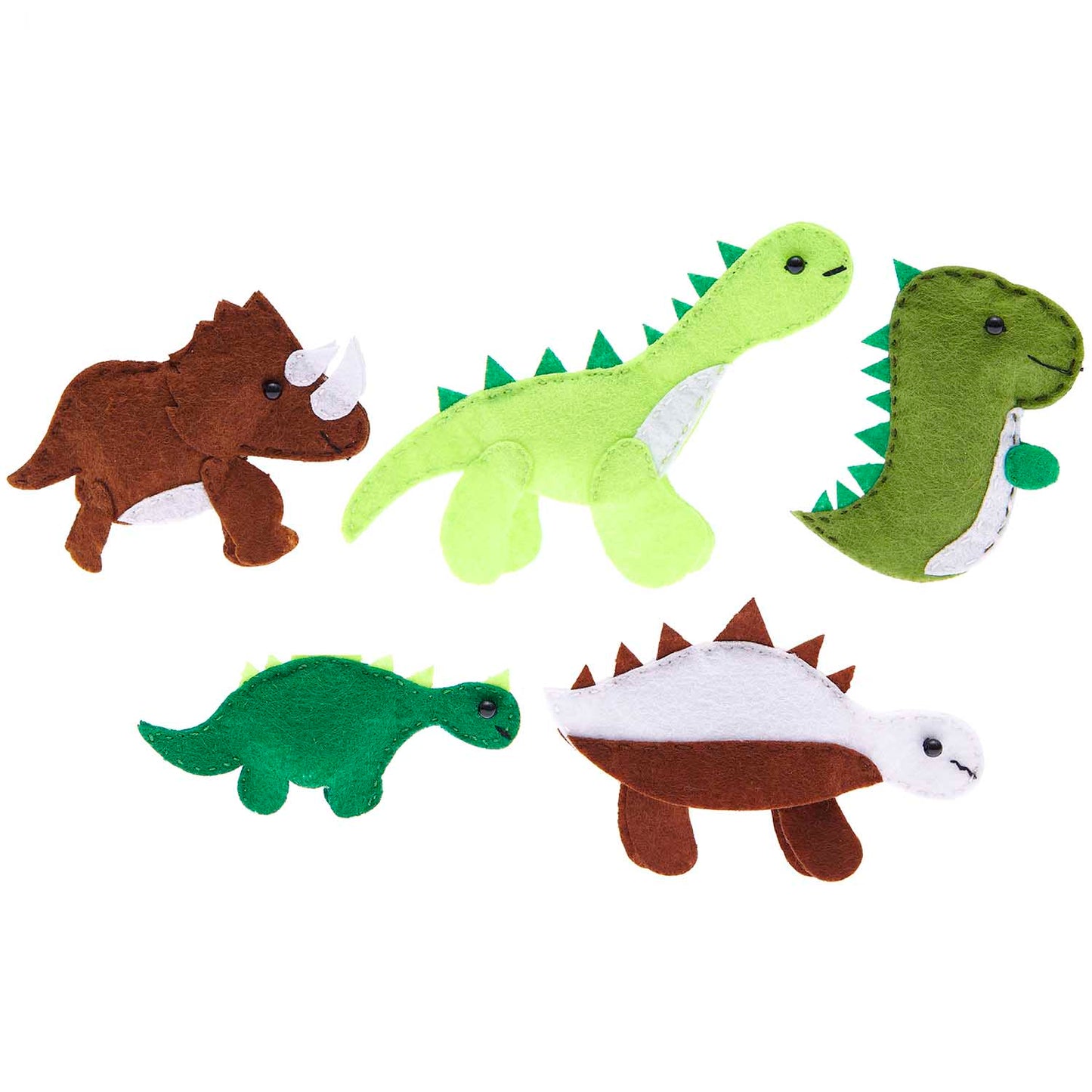 Kit de bricolage, marionnettes à doigts dinosaure, 5 pcs