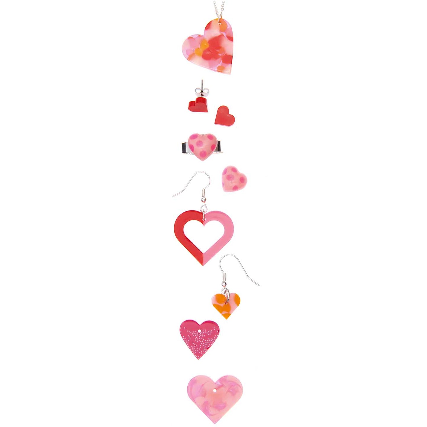 Moule en Silicone, Pendentifs Cœurs