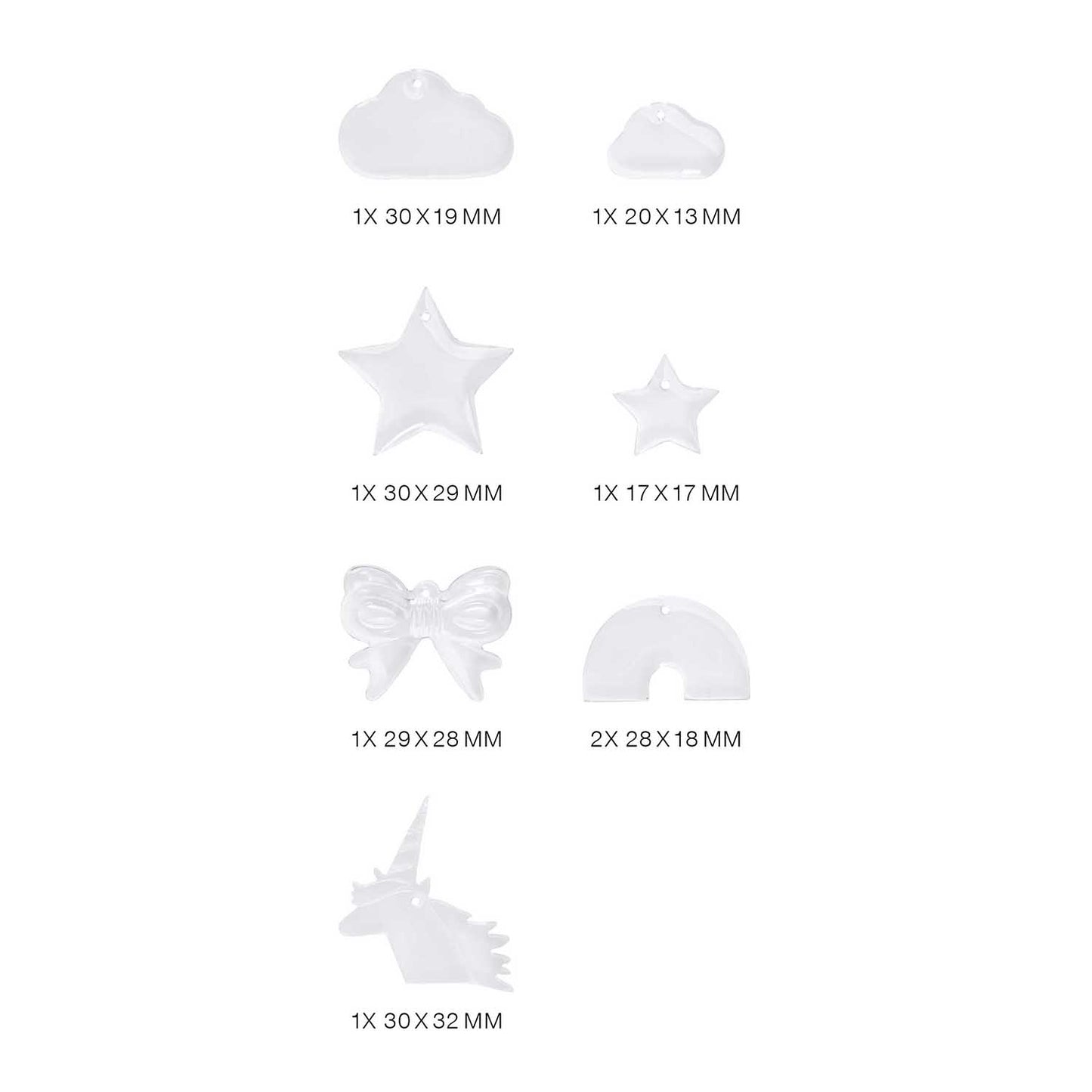 Moule en Silicone, Pendentifs Arc-en-Ciel