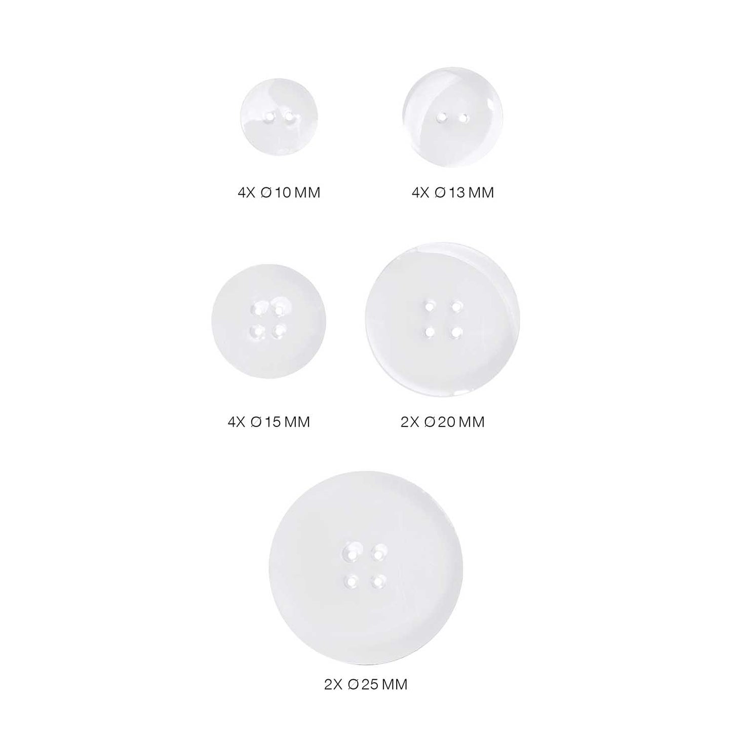 Moule en Silicone, Boutons