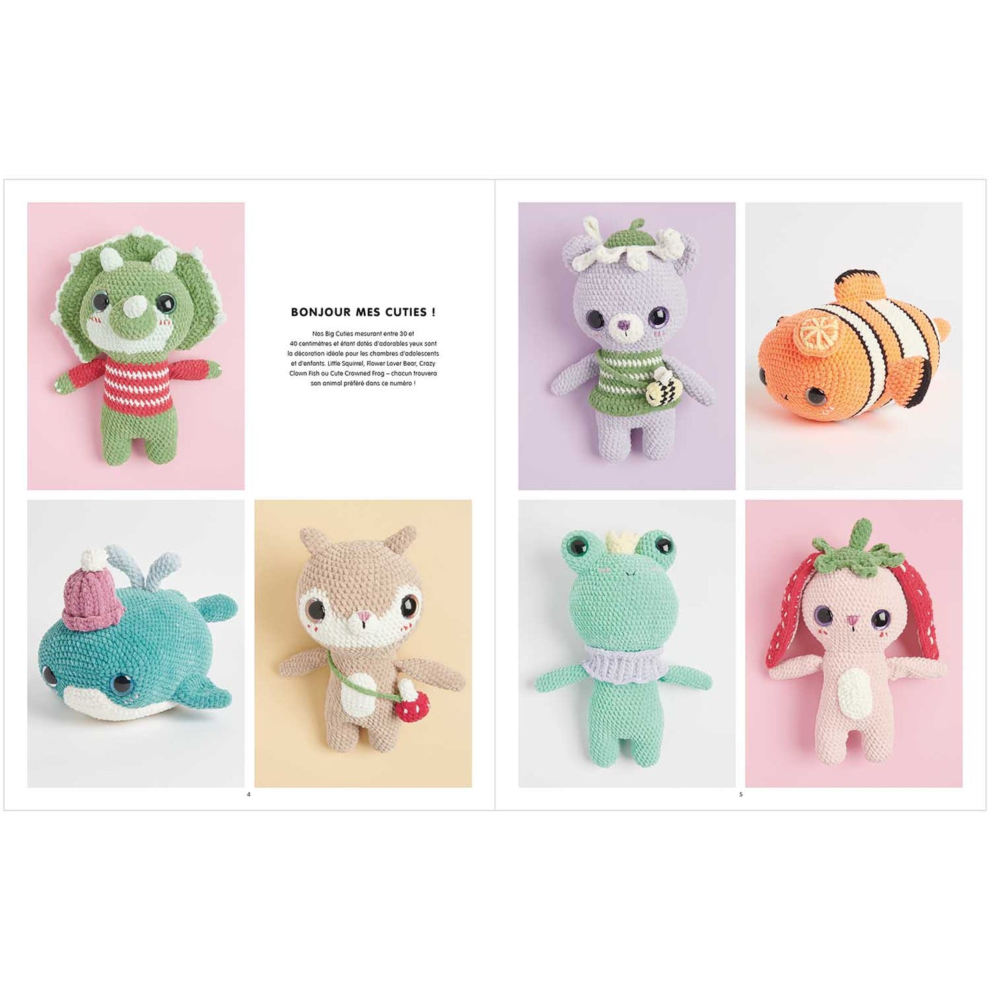 LIVRE BIG CUTIES - peluches Chenille