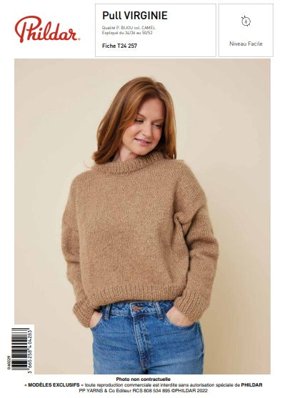 FICHE PDF Modèle Pull Femme Virginie