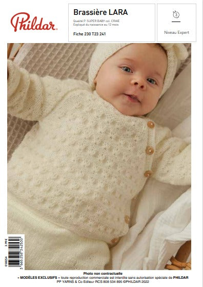 Modèle brassière bébé Lara Fiche Pdf