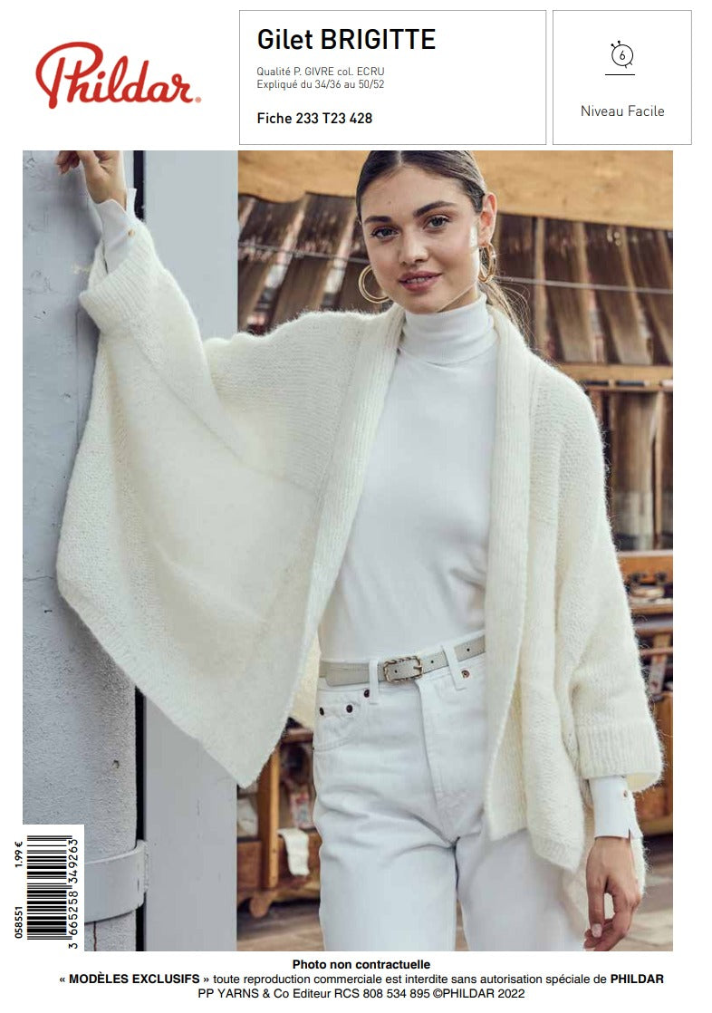 Fiche pdf Gilet Brigitte