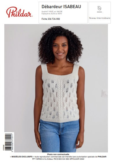 Modèle débardeur femme Isabeau FICHE PDF