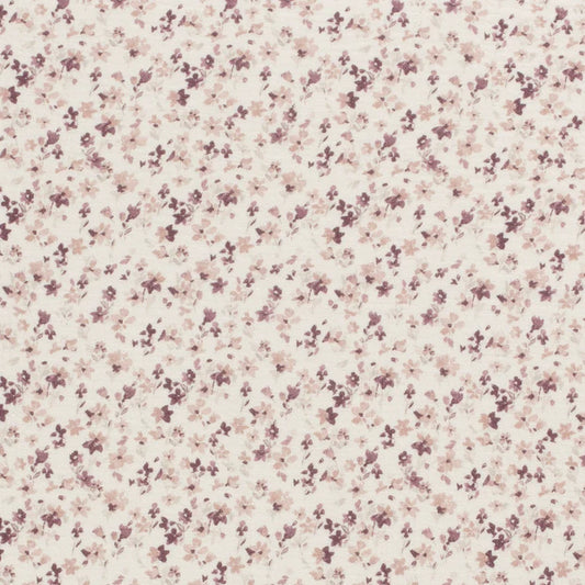 Double Gaze fleurs imprimés blanc cassé