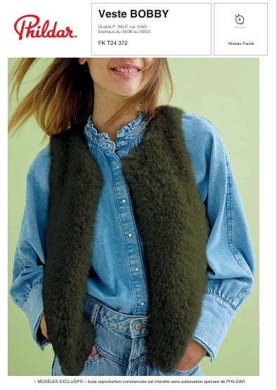 Fiche pdf Modèle Veste Femme Bobby