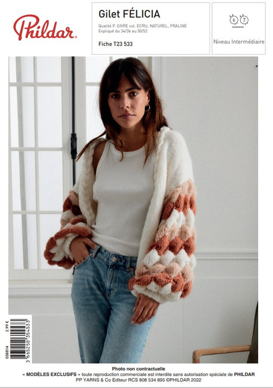 Fiche pdf Gilet Felicia