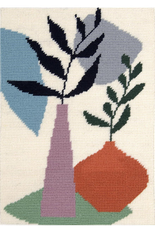 Vase abstrait canevas imprimé 21x429.5cm