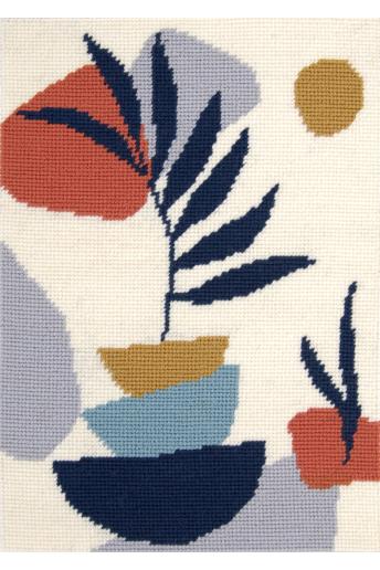 Palme abstraite canevas imprimé 21x29.5cm