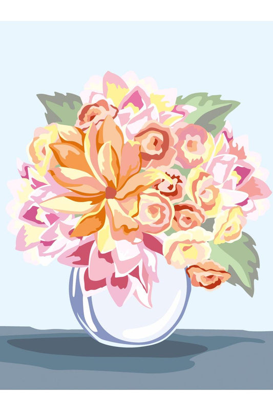 Canevas imprimés Bouquet solaire 30x40cm