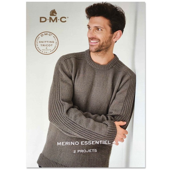 Livre tricot DMC - Merino essentiel 4 - Homme - 2 projets - 16 pages