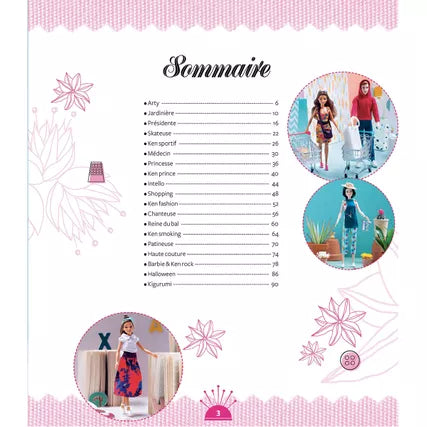 Livre vêtements à coudre pour Barbie et Ken