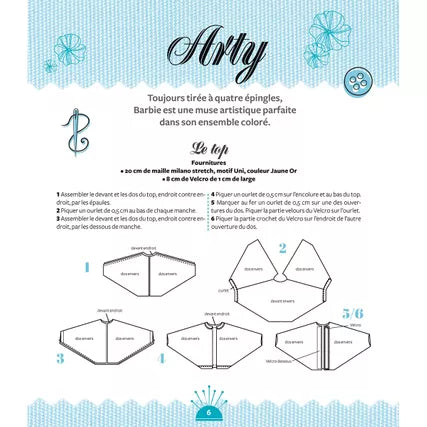 Livre vêtements à coudre pour Barbie et Ken