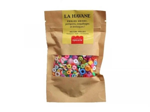 MÉLANGE DE PERLES HEISHI ET DE BRELOQUES - LA HAVANE