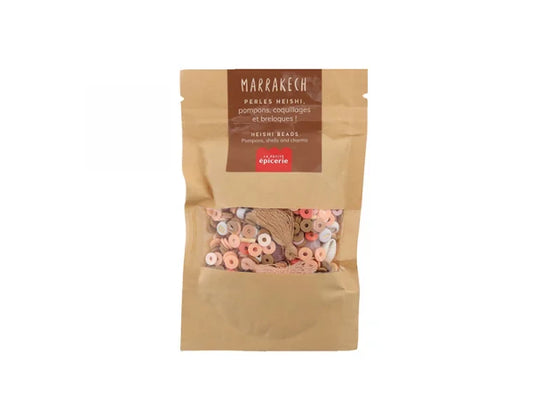 MÉLANGE DE PERLES HEISHI ET DE BRELOQUES - MARRAKECH