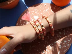 MÉLANGE DE PERLES HEISHI ET DE BRELOQUES - MARRAKECH