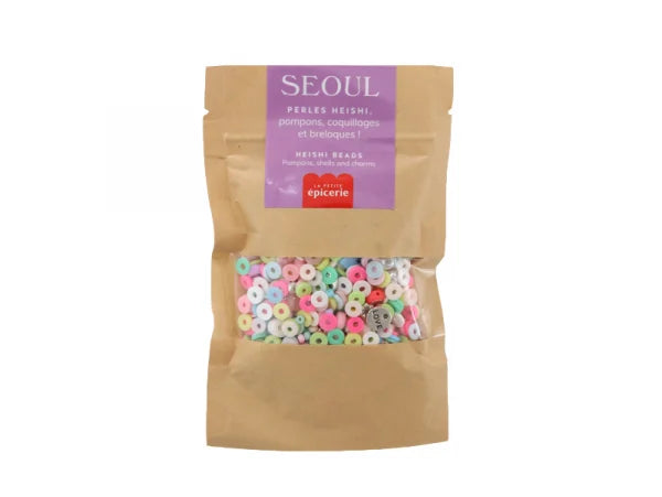 MÉLANGE DE PERLES HEISHI ET DE BRELOQUES - SÉOUL