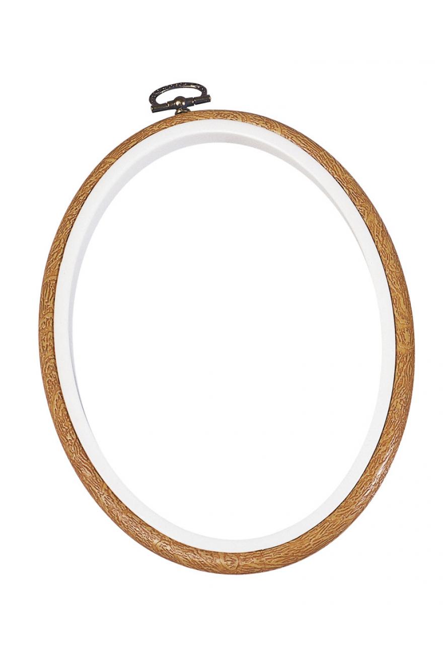 CADRE TAMBOUR 13CM OVALE À BRODER