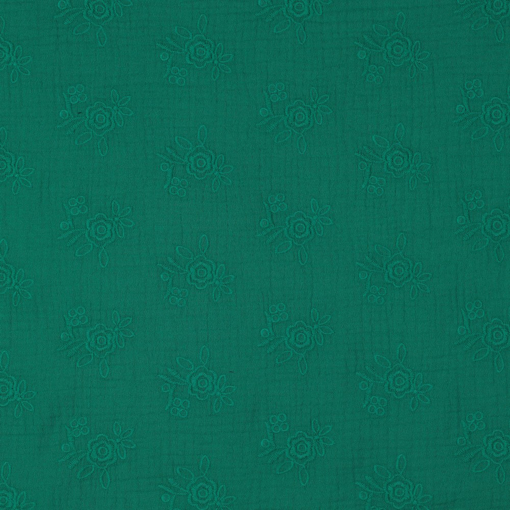 Double gaze broderie VERT
