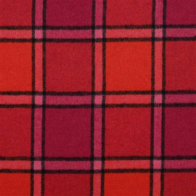Tissu tartan à carreaux Rouge et Rose