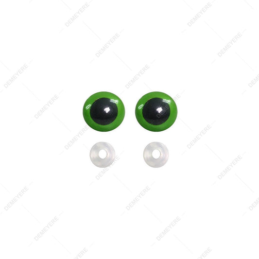 YEUX DE SÉCURITÉ x 10 PAIRES VERT